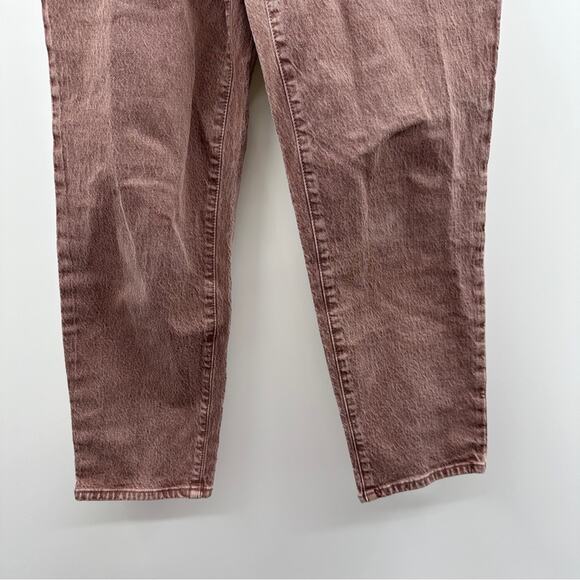 Universal Thread Vintage‎ Straight High Rise Muted Brick Red Jeans Size 0/25a - Picture 3 of 9